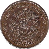 Mexico coin 20 Centavos - Type 3 National Emblem (1971 - 1974) obverse obverse of 20 Centavos - Type 3 National Emblem (1971 - 1974) coin with KM# 441 from Mexico. Inscription: ESTADOS UNIDOS MEXICANOS