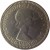 obverse of 1 Shilling - Elizabeth II - English crest; With BRITT:OMN; 1'st Portrait (1953) coin with KM# 890 from United Kingdom. Inscription: + ELIZABETH II DEI GRATIA BRITT:OMN:REGINA