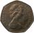 obverse of 50 Pence - Elizabeth II - 2'nd Portrait (1982 - 1984) coin with KM# 932 from United Kingdom. Inscription: D · G · REG · F · F · 1983 ELIZABETH · II