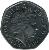 obverse of 50 Pence - Elizabeth II - Four Minute Mile - 4'th Portrait (2004) coin with KM# 1047 from United Kingdom. Inscription: ELIZABETH · II · D · G · REG · F · D · 2004 IRB