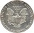 reverse of 1 Dollar - American Silver Eagle Bullion (1986 - 2016) coin with KM# 273 from United States. Inscription: · UNITED STATES OF AMERICA · E PLURIBUS UNUM 1 OZ. FINE SILVER~ONE DOLLAR