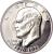 obverse of 1 Dollar - United States 200th Anniversary of Independence - Eisenhower Bicentennial Dollar (1976) coin with KM# 206 from United States. Inscription: LIBERTY IN GOD WE TRUST 1776 · 1976