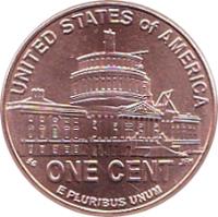 United States coin 1 Cent - Presidency in Washington, D.C. - Lincoln Penny (2009) reverse reverse of 1 Cent - Presidency in Washington, D.C. - Lincoln Penny (2009) coin with KM# 444 from United States. Inscription: UNITED STATES OF AMERICA E PLURIBUS UNUM ONE CENT