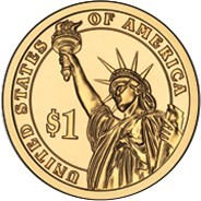 United States coin 1 Dollar - James Garfield (2011) reverse reverse of 1 Dollar - James Garfield (2011) coin with KM# 502 from United States. Inscription: · UNITED STATES OF AMERICA $1