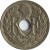 obverse of 5 Centimes (1938 - 1939) coin with KM# 875a from France. Inscription: RF EM LINDAUER