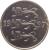 obverse of 20 Senti (1997 - 2008) coin with KM# 23a from Estonia. Inscription: 19 96