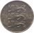 obverse of 20 Senti (1992 - 1996) coin with KM# 23 from Estonia. Inscription: 19 92