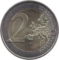 reverse of 2 Euro - Music Day (2011) coin with KM# 1789 from France. Inscription: 2 EURO LL