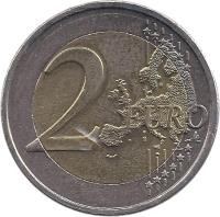 Greece coin 2 Euro - Treaty of Rome (2007) reverse reverse of 2 Euro - Treaty of Rome (2007) coin with KM# 216 from Greece. Inscription: 2 EURO LL