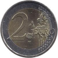 Greece coin 2 Euro - 10 Years of EMU (2009) reverse reverse of 2 Euro - 10 Years of EMU (2009) coin with KM# 227 from Greece. Inscription: 2 EURO LL