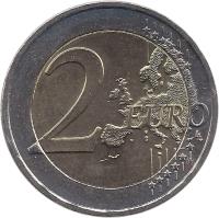 reverse of 2 Euro - Special Olympics (2011) coin with KM# 239 from Greece. Inscription: 2 EURO LL