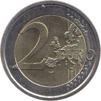 Italy coin 2 Euro - Count of Cavour (2010) reverse reverse of 2 Euro - Count of Cavour (2010) coin with KM# 328 from Italy. Inscription: 2 EURO LL