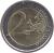 reverse of 2 Euro - Count of Cavour (2010) coin with KM# 328 from Italy. Inscription: 2 EURO LL
