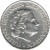 obverse of 1 Gulden - Juliana (1954 - 1967) coin with KM# 184 from Netherlands. Inscription: JULIANA KONINGIN DER NEDERLANDEN ·