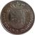 reverse of 2 1/2 Gulden - Beatrix - Investiture of New Queen (1980) coin with KM# 201 from Netherlands. Inscription: 19 80 NEDERLAND 2 1/2 GULDEN