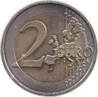 reverse of 2 Euro - Beatrix - Treaty of Rome (2007) coin with KM# 273 from Netherlands. Inscription: 2 EURO LL