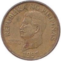 Philippines coin 50 Sentimo (1991 - 1994) obverse obverse of 50 Sentimo (1991 - 1994) coin with KM# 242.3 from Philippines. Inscription: REPUBLIKA NG PILIPINAS MARCELO H DEL PILAR 1993