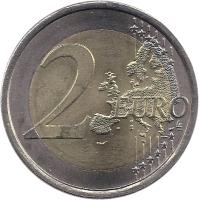 reverse of 2 Euro - Lusophony Games (2009) coin with KM# 786 from Portugal. Inscription: 2 EURO LL