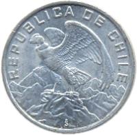 Chile coin 10 Escudos (1974 - 1975) obverse obverse of 10 Escudos (1974 - 1975) coin with KM# 200 from Chile. Inscription: REPUBLICA DE CHILE So