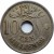 reverse of 10 Millièmes - Hussein Kamel (1916 - 1917) coin with KM# 316 from Egypt. Inscription: عشرة مليمات ١٠ 10 TEN MILLIEMES KN