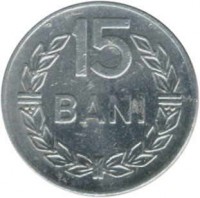 Romania coin 15 Bani (1975) reverse reverse of 15 Bani (1975) coin with KM# 93a from Romania. Inscription: 15 BANI
