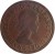 obverse of 1/2 Penny - Elizabeth II - With F:D:; 1'st Portrait (1959 - 1964) coin with KM# 61 from Australia. Inscription: +ELIZABETH · II · DEI · GRATIA · REGINA · F:D:
