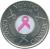 reverse of 25 Cents - Elizabeth II - Pink Ribbon (2006) coin with KM# 635 from Canada. Inscription: 25 Cents 25 Cents 25 Cents CANADA CANADA CANADA