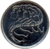 reverse of 10 Cents - Elizabeth II - Year of volunteers (2001) coin with KM# 412 from Canada. Inscription: YEAR OF VOLUNTEERS · ANNÉE DES BÉNÉVOLES