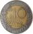 reverse of 10 Markkaa (1993 - 2001) coin with KM# 77 from Finland. Inscription: 10 M MARKKAA MARK