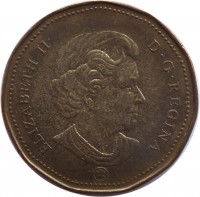 Canada coin 1 Dollar - Elizabeth II - Montreal Canadiens (2009) obverse obverse of 1 Dollar - Elizabeth II - Montreal Canadiens (2009) coin with KM# 864 from Canada. Inscription: ELIZABETH II D · G · REGINA