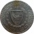 obverse of 100 Mils (1963 - 1982) coin with KM# 42 from Cyprus. Inscription: ΚΥΠΡΙΑΚΗ ΔΗΜΟΚΡΑΤΙΑ · KIBRIS CUMHURİYETİ · 1963 1960