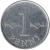 reverse of 1 Penni (1969 - 1979) coin with KM# 44a from Finland. Inscription: 1 PENNI