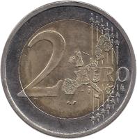 Finland coin 2 Euro - 60th Anniversary - Finland in UN (2005) reverse reverse of 2 Euro - 60th Anniversary - Finland in UN (2005) coin with KM# 119 from Finland. Inscription: 2 EURO LL