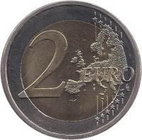 reverse of 2 Euro - Treaty of Rome (2007) coin with KM# 138 from Finland. Inscription: 2 EURO LL