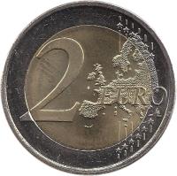 Finland coin 2 Euro - 150th Anniversary to Finnish Currency (2010) reverse reverse of 2 Euro - 150th Anniversary to Finnish Currency (2010) coin with KM# 154 from Finland. Inscription: 2 EURO LL
