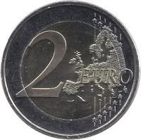 Finland coin 2 Euro - 10 Years of Euro Cash (2012) reverse reverse of 2 Euro - 10 Years of Euro Cash (2012) coin with KM# 178 from Finland. Inscription: 2 EURO LL