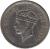 obverse of 50 Cents - George VI (1951) coin with KM# 27 from Hong Kong. Inscription: KING GEORGE THE SIXTH