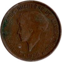 Luxembourg coin 5 Centimes - Charlotte (1930) obverse obverse of 5 Centimes - Charlotte (1930) coin with KM# 40 from Luxembourg. Inscription: CHARLOTTE GRAND-DUCHESSE DE LUXEMBOURG *1930*