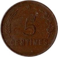 Luxembourg coin 5 Centimes - Charlotte (1930) reverse reverse of 5 Centimes - Charlotte (1930) coin with KM# 40 from Luxembourg. Inscription: 5 CENTIMES