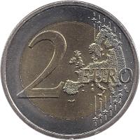 Luxembourg coin 2 Euro - Henri I - Chateau de Berg (2008) reverse reverse of 2 Euro - Henri I - Chateau de Berg (2008) coin with KM# 96 from Luxembourg. Inscription: 2 EURO LL
