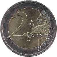 Luxembourg coin 2 Euro - Henri I - 10 Years of EMU (2009) reverse reverse of 2 Euro - Henri I - 10 Years of EMU (2009) coin with KM# 107 from Luxembourg. Inscription: 2 EURO LL