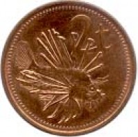 Papua New Guinea coin 2 Toea - Elizabeth II (1975 - 2004) reverse reverse of 2 Toea - Elizabeth II (1975 - 2004) coin with KM# 2 from Papua New Guinea. Inscription: 2 t