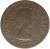 obverse of 3 Pence - Elizabeth II - 1'st Portrait (1955 - 1964) coin with KM# 3 from Rhodesia and Nyasaland. Inscription: + QUEEN · ELIZABETH · THE · SECOND
