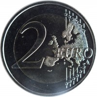 Slovenia coin 2 Euro - Ljubljana Botanical Garden (2010) reverse reverse of 2 Euro - Ljubljana Botanical Garden (2010) coin with KM# 94 from Slovenia. Inscription: 2 EURO LL