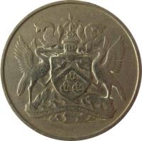 Trinidad and Tobago coin 25 Cents - Elizabeth II (1966 - 1972) obverse obverse of 25 Cents - Elizabeth II (1966 - 1972) coin with KM# 4 from Trinidad and Tobago. Inscription: TRINIDAD AND TOBAGO