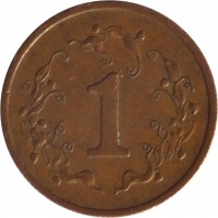 Zimbabwe coin 1 Cent (1980 - 1988) reverse reverse of 1 Cent (1980 - 1988) coin with KM# 1 from Zimbabwe. Inscription: 1