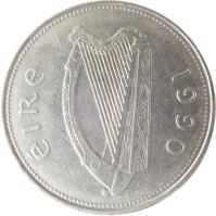 obverse of 1 Punt (1990 - 2000) coin with KM# 27 from Ireland. Inscription: éIRe 1990