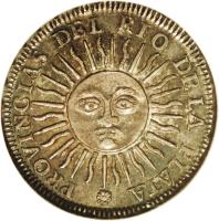 obverse of 1 Sol (1815) coin with KM# 11 from Argentina.