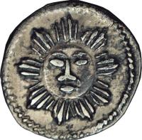 Argentine provinces coin 1/4 Real (1836 - 1841) obverse obverse of 1/4 Real (1836 - 1841) coin with KM# 2 from Argentine provinces.