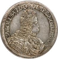 obverse of 2 Speciestaler - Karl VI - Hall mint (1711) coin with KM# 1523 from Austria.